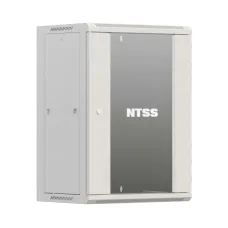Шкаф настенный телекоммуникационный W 15U 600х450х770мм, 2 профиля 19, дверь стеклянная, боковые стенки съемные, задняя стенка, разобранный, серый R