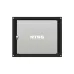 Шкаф настенный телекоммуникационный LIME 9U 550х600х500мм, 2 профиля 19, дверь стеклянная, боковые стенки несъемные, разобранный, черный RAL 9005