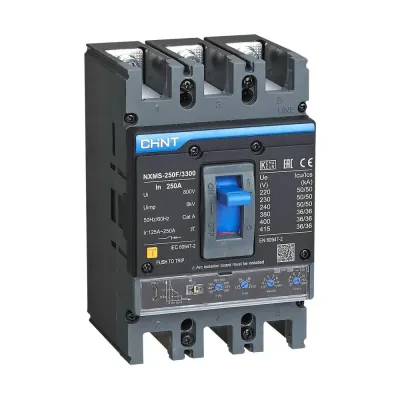 Автоматический выключатель NXMS-250F/3P 200А 36кА с электронным расцепителем (R)