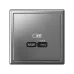 ARTGALLERY USB розетка тип-С 65Вт высокоскор.заряд. QC, PD, механизм, сталь