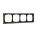 ARTGALLERY PURE 4-постовая РАМКА, ОРГАНИЧЕСКОЕ СТЕКЛО ШАМПАНЬ