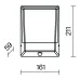 Светильник настенный (бра) Outdoor Row O448WL-L9GF3KSR IP 44 LED 9W 3000 K Графит