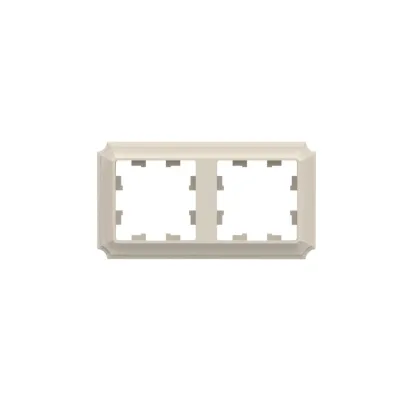 ATLASDESIGN ANTIQUE 2-постовая рамка, универсальная, БЕЖЕВЫЙ
