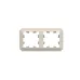 ATLASDESIGN ANTIQUE 2-постовая рамка, универсальная, БЕЖЕВЫЙ ATLASDESIGN ANTIQUE 2-постовая рамка, универсальная, БЕЖЕВЫЙ