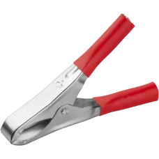 Зажим ОНЛАЙТ 90 180 OAC-15A-75-R25 (крокодил, крас, 15 А, упаковка 25шт)