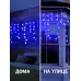 Гирлянда Сосульки 100LED 2 м синяя