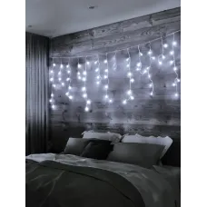 Электрогирлянда Сосульки 100LED уличная белая