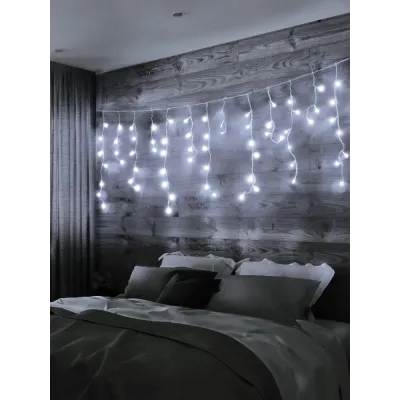 Электрогирлянда Сосульки 100LED уличная белая
