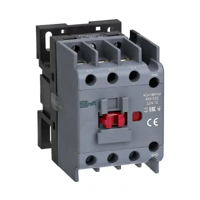Контактор 32А 110В_АС АС3_ АС4 1НО+1НЗ КМ-102