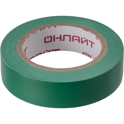 Изолента ОНЛАЙТ 61 880 OIT-B15-10/G ПВХ зеленая (Китай)