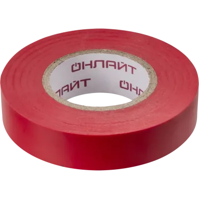 Изолента ОНЛАЙТ 71 678 OIT-B15-20/R красная