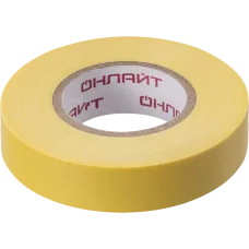 Изолента ОНЛАЙТ 71 679 OIT-B15-20/Y желтая