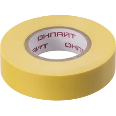 Изолента ОНЛАЙТ 61 882 OIT-B19-20/Y ПВХ желтая (Китай)