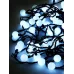 Электрогирлянда Шарики наружная 70LED 2.4см белая