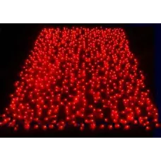 Гирлянда Занавес световой 625LED 2.5х1.5м уличный красный