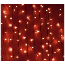 Электрогирлянда Занавес 625 LED 2.5х1.5 м красная
