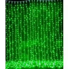 Гирлянда Занавес световой 925LED 2.5х3м уличный зеленый