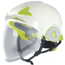 Каска защитная DELTA PLUS ONYX2 с лицевым щитком, цв. белый, р. от 53 до 64 см