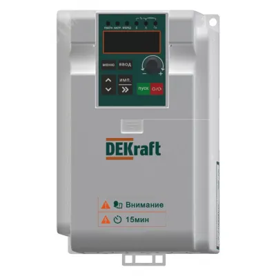 Преобразователь частоты DEKV060-3.7/5.5кВт 3 фазы 380В с торм. модулем