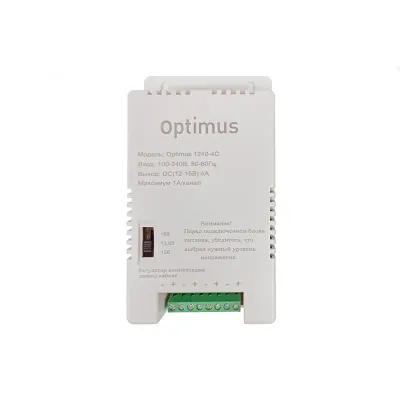 Блок питания 12В 4А Optimus 1240-4С