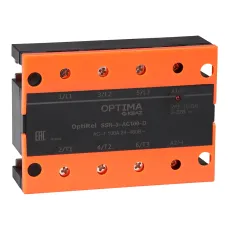 Реле твердотельное OptiRel SSR-3-AC100-D трехфазное 100 А AC, управление DC