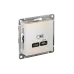 ATLASDESIGN USB РОЗЕТКА тип-C 65W высокоскор.заряд. QC, PD, механизм, ЖЕМЧУГ ATLASDESIGN USB РОЗЕТКА тип-C 65W высокоскор.заряд. QC, PD, механизм, ЖЕМЧУГ