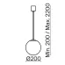 Светильник подвесной  Maytoni Luna P039PL-5W4K-20-B LED 5W Черно-белый