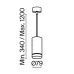 Светильник подвесной  Maytoni Orlo P085PL-12W3K-B LED 12W Черный