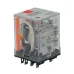 Реле миниатюрное силовое, 3CO, коммутируемый ток 16 А, AgSnO, напряжение 230V AC, опция – тест-кнопка+светодиод