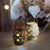 Фонарь декоративный со свечкой, плетеный корпус, белый, размер 14х14х16,5 см, тёплый белый