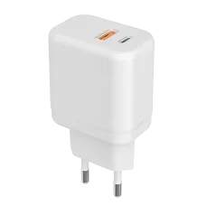 Зарядное устройство сетевое (адаптер к кабелю USB) белый 20 Вт 2 разъема USB-A Type-C ФАZА