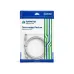 Патч-корд Patch-cord ParLan U/UTP Cat 5e ZH 4х2х0,60 Flex RJ45-RJ45 WH 4,3m длина 4,3 метра белый, шнур коммутационный