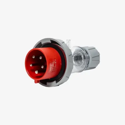 Вилка кабельная прозрачная 32A, 380-415 В, 3P+N+E, quick connect, IP67