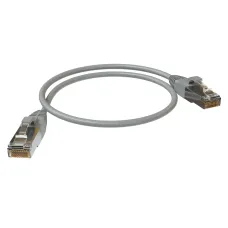 Патч-корд F/UTP, категория 5е, 2xRJ45, экранированный, серый, LSZH, 0.5 м