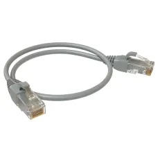 Патч-корд U/UTP, категория 5е, 2xRJ45, неэкранированный, серый, LSZH, 0.5м
