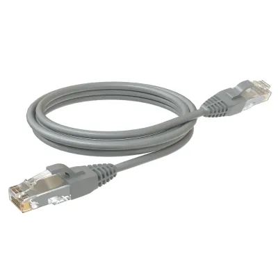Патч-корд U/UTP, категория 5е, 2xRJ45, неэкранированный, серый, LSZH, 3м
