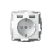 ATLASDESIGN РОЗЕТКА 16А с 2 USB A+A, 5В/2,4А, 2х5В/1,2А, механизм, БЕЛЫЙ