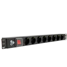 Блок розеток 19' PDU 8 розеток. 10 A. гнездо под  шнур