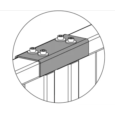 Накладка верхняя -RF01 0-05 для стыковки секций ограждений -MB-15 и калитки -WHD-15