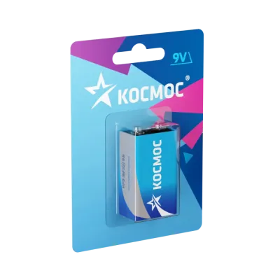 Батарейка солевая 9V Крона 6F22 блистер 1 шт