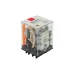 Реле миниатюрное силовое, 3CO, коммутируемый ток 16 А, AgSnO, напряжение 24V AC, опция – тест-кнопка+светодиод