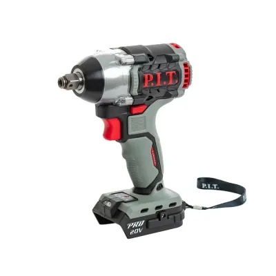 Гайковерт IMPACT аккум. бесщеточный P.I.T. PIW20  -300B SOLO (20В, 300Нм, квадрат 1/2 + HEX 1/4)