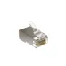 Коннектор RJ-45 под витую пару, категория 5e, экранированный, универсальный (100 шт в упак.)