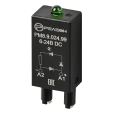 Модуль индикации и защиты, LED + Диод + A1, 6-24ВDC