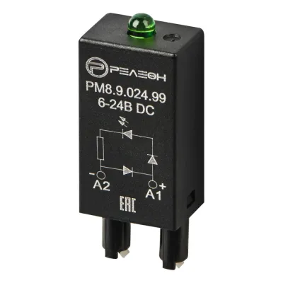 Модуль индикации и защиты, LED + Диод + A1, 6-24ВDC