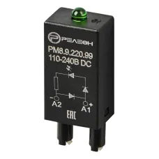 Модуль индикации и защиты, LED + Диод + A1, 110В/240В DC