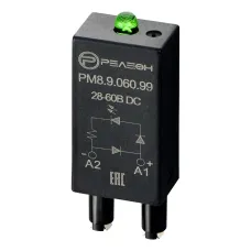 Модуль индикации и защиты, LED + Диод + A1 28-60В DC
