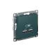 Розетка ATLASDESIGN USB 5В 1 порт x 2,1 А 2 порта х 1,05 А механизм изумруд