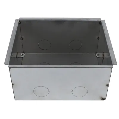 Коробка MultiDeS монтажная для бетонных полов для люка на 8 модулей СТАЛЬ