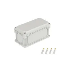 Корпус IP67,300х150х146 (выс.крышки 21),стнк.выбв.флнц.,непрозр.крыш.